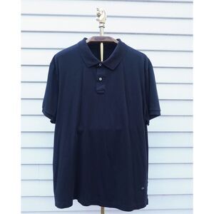 Calvin Klein 100% Cotton Black 1/4 Button Down Polo Shirt